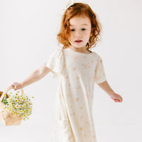 Pastel Floral Small Ribbed Pocket Dress Brave Little Ones Lil Tulips