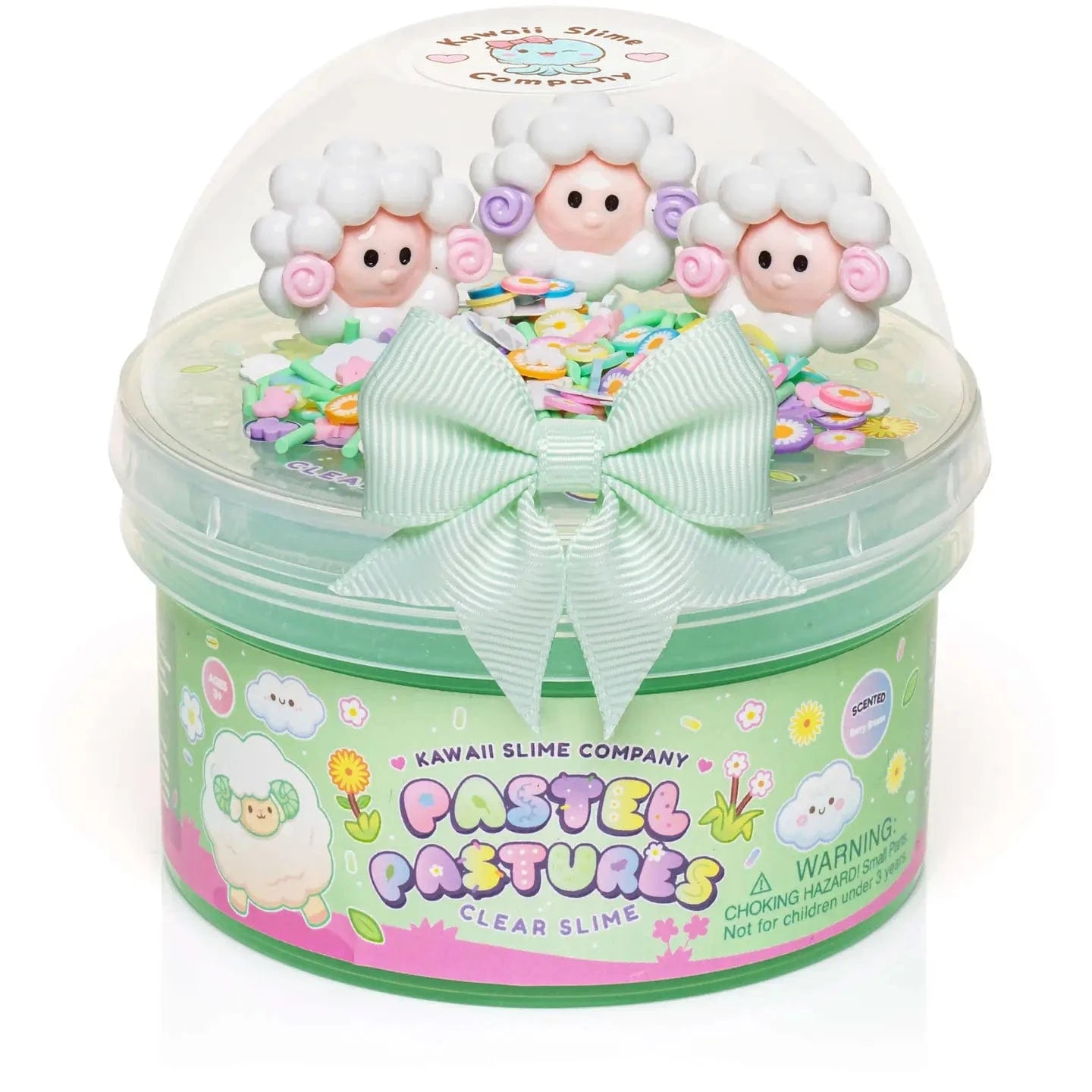 Pastel Pastures Clear Slime Kawaii Slime Company Lil Tulips