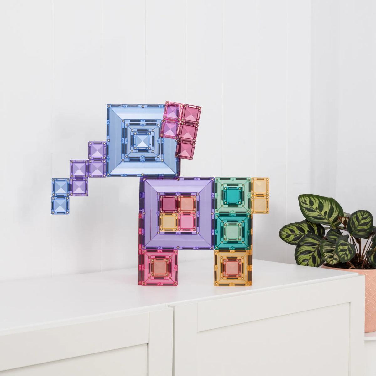 Pastel Portal Pack 48 pieces Connetix Lil Tulips
