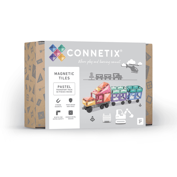 Pastel Transport Pack 50 PC Connetix Lil Tulips
