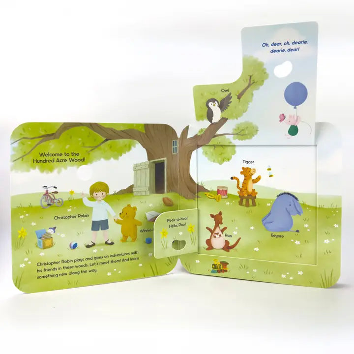 Peek-A-Flap Winnie-The-Pooh Board Book Cottage Door Press Lil Tulips