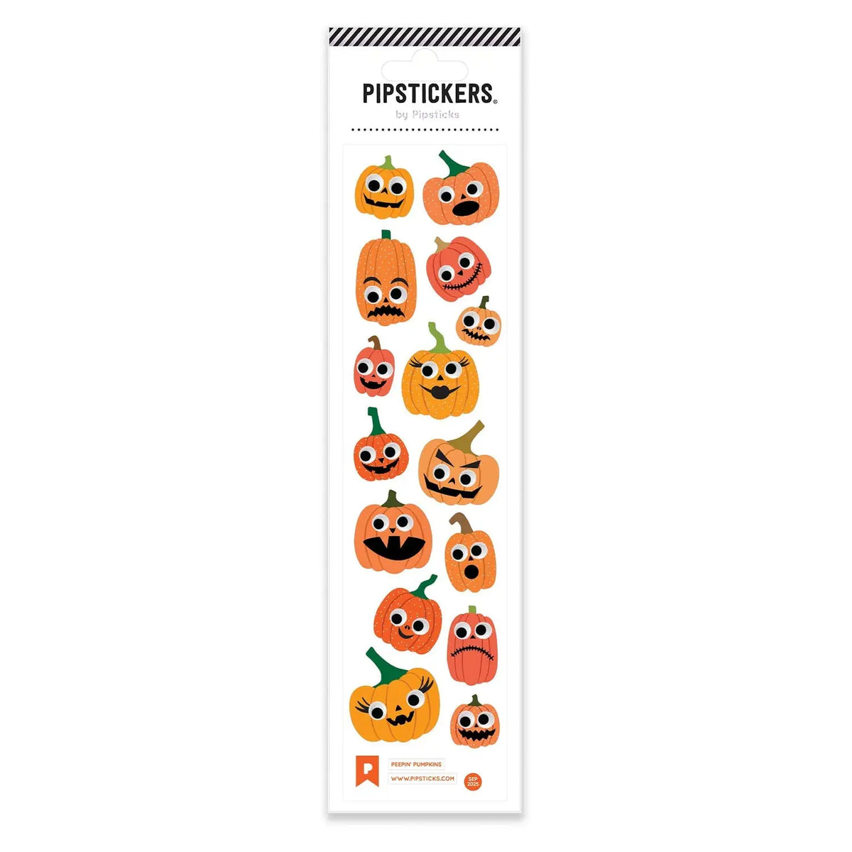 Peepin' Pumpkins Googly Eye Stickers Pipsticks Lil Tulips