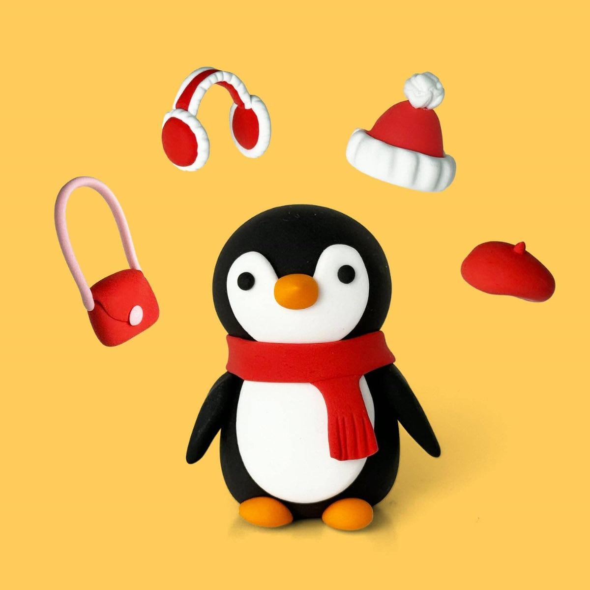 Penguin Clay Crafting Kit Default Claymoo Lil Tulips