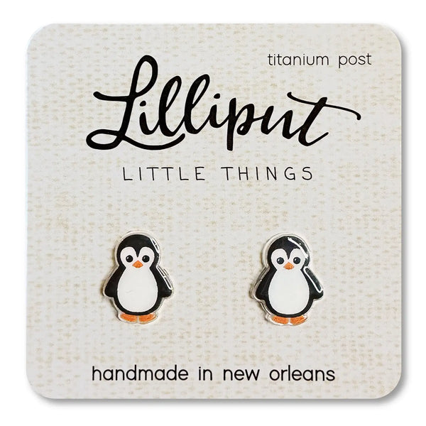 Penguin Earrings Lilliput Little Things Lil Tulips