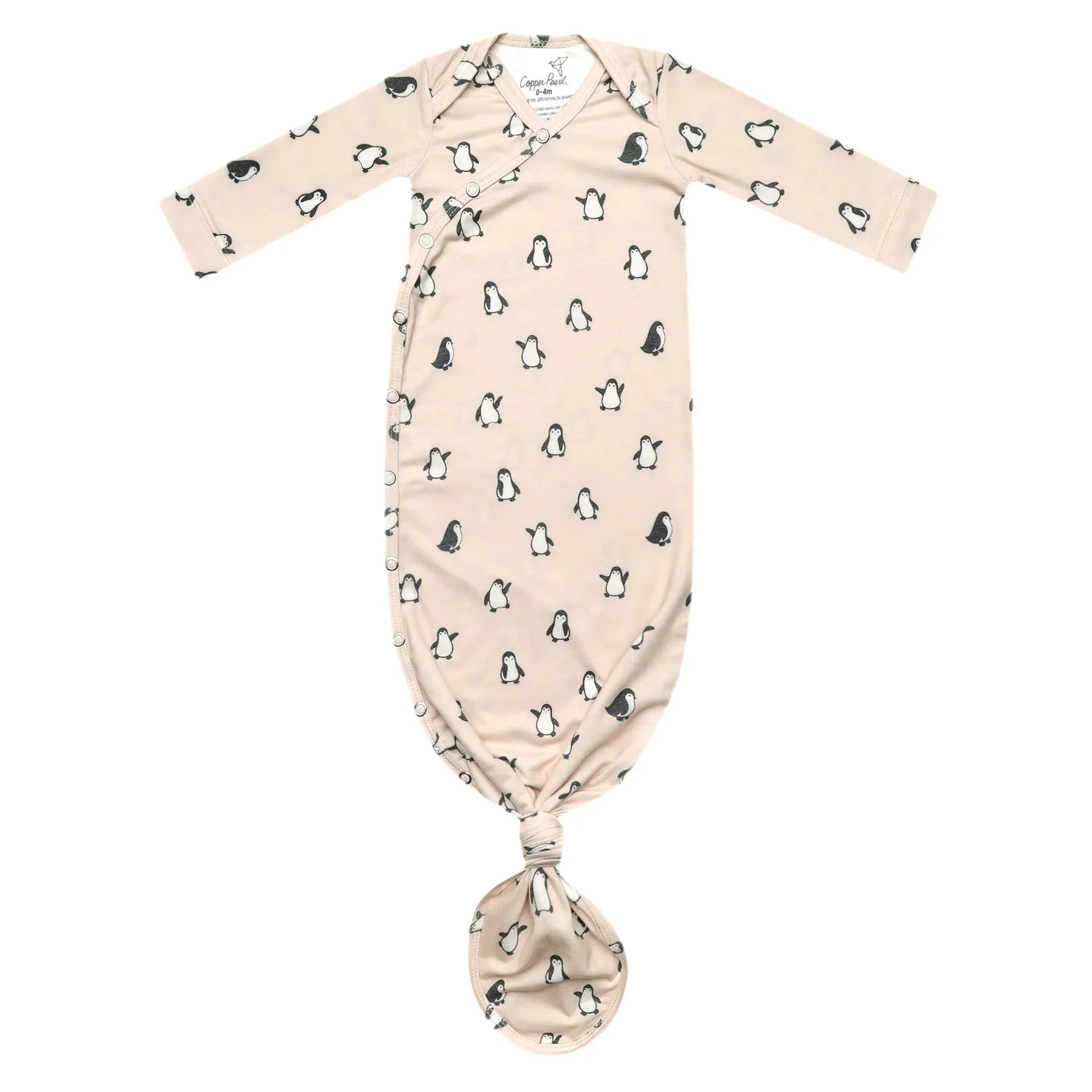 Penguins Knotted Gown Copper Pearl Lil Tulips