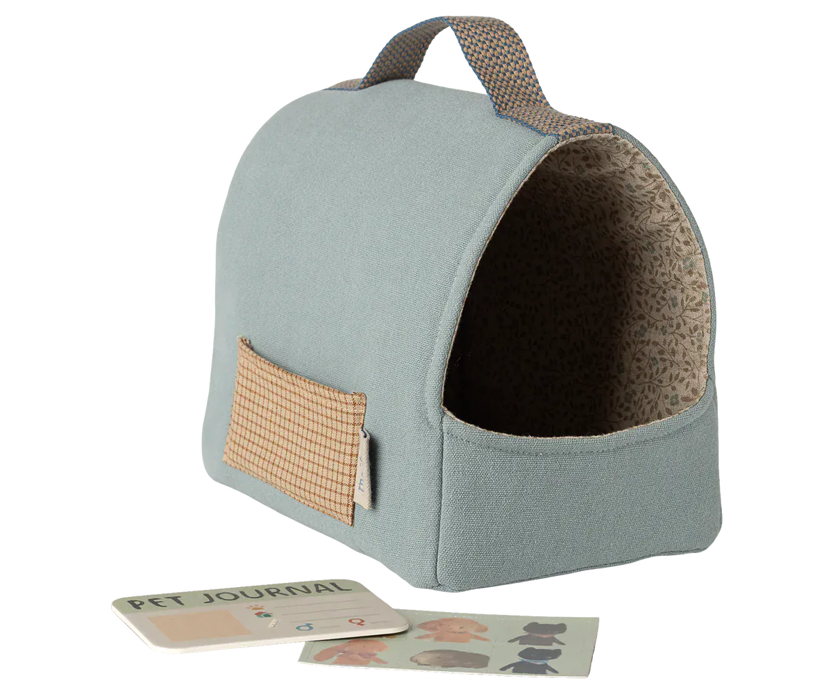 Pet carrier - Dusty Blue Maileg Lil Tulips