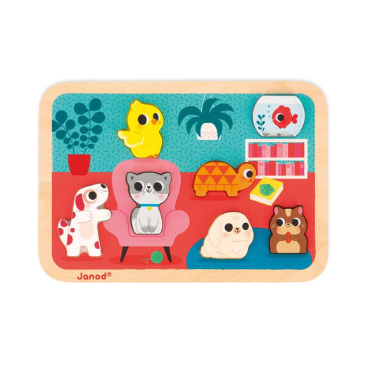 Pets Chunky Puzzle Janod Lil Tulips