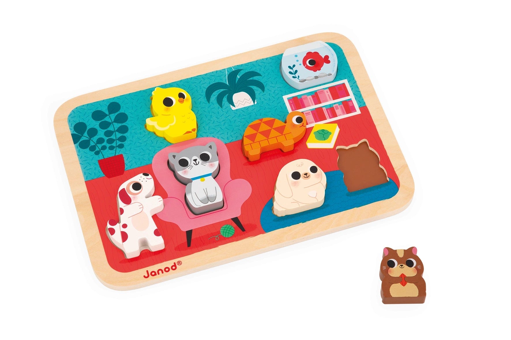 Pets Chunky Puzzle Janod Lil Tulips