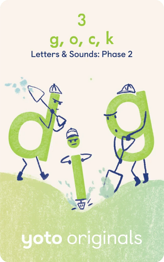 Phonics Letters and Sounds Phase 2- Audiobook Card Yoto Lil Tulips