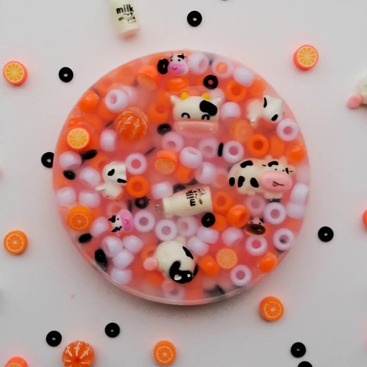 Picking Pad Fidget - Orange Moo-Sicle PickMe Pads Lil Tulips