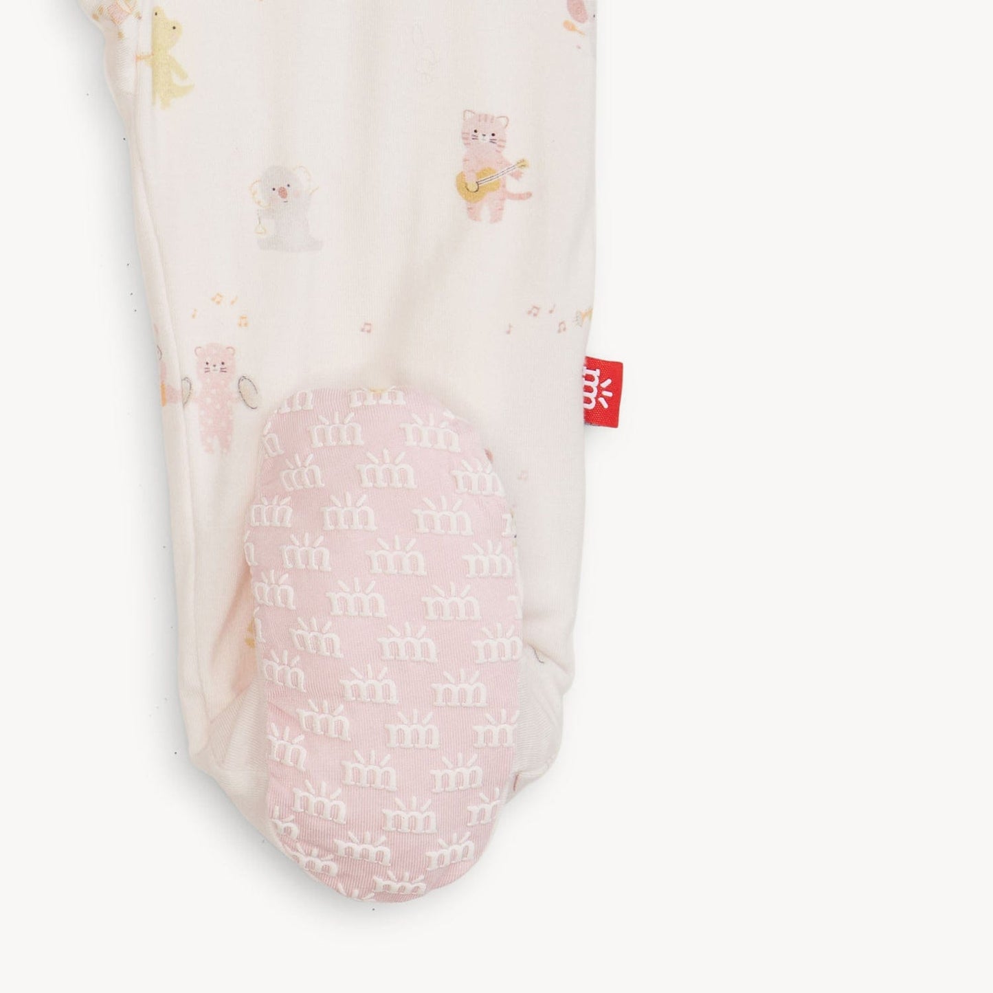 Pink Baby Beats Modal Footie Magnetic Me Lil Tulips
