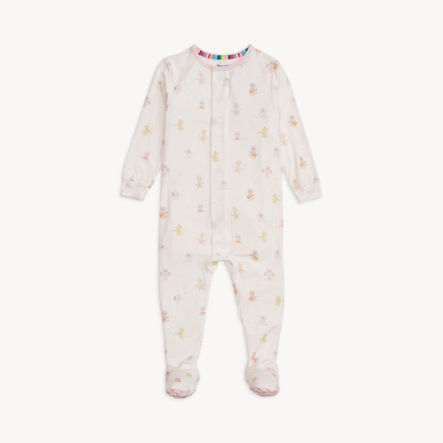 Pink Baby Beats Modal Footie Magnetic Me Lil Tulips