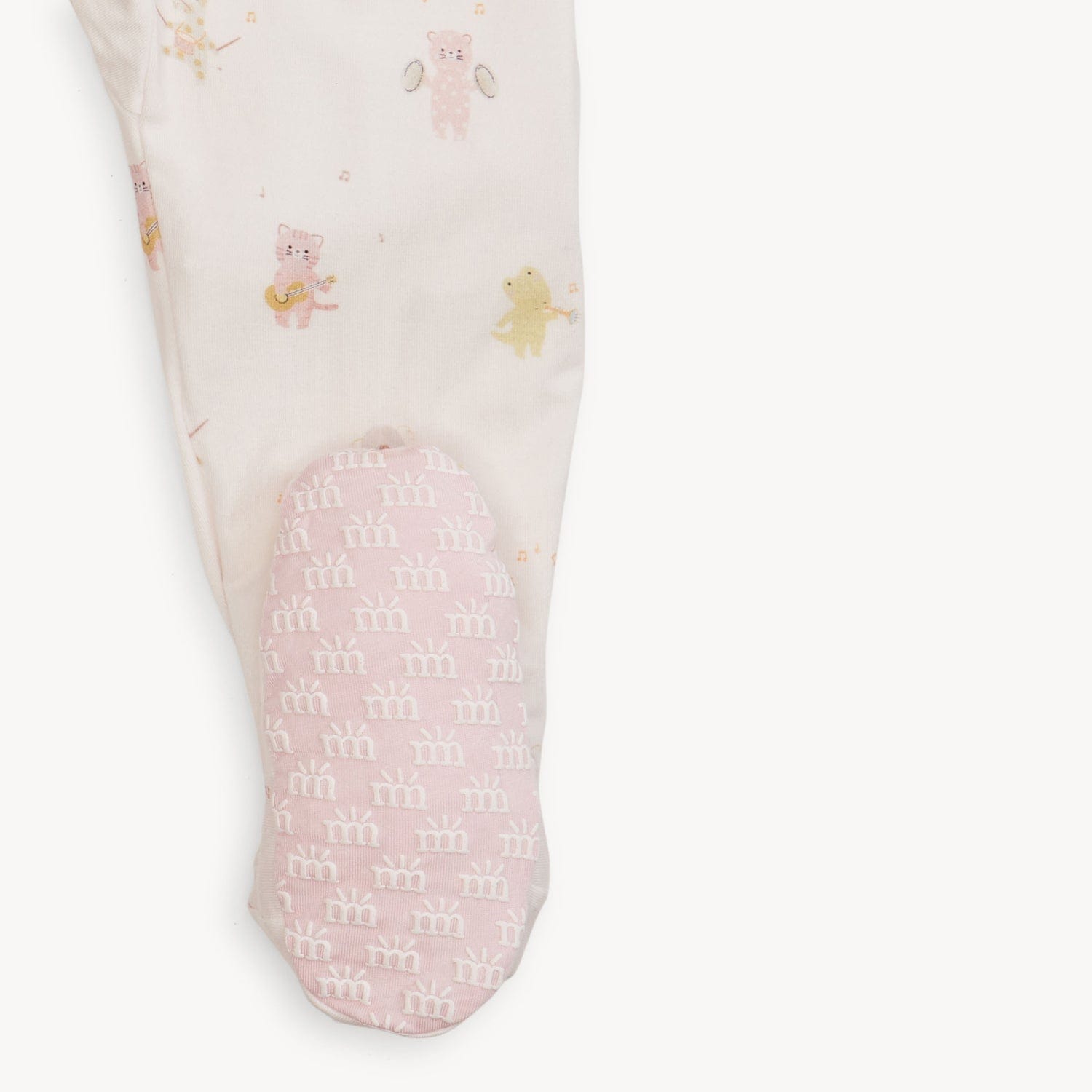 Pink Baby Beats Modal Footie Magnetic Me Lil Tulips