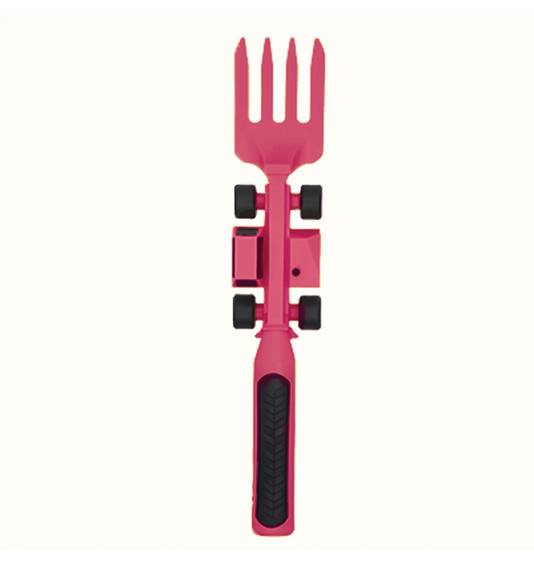 Pink Construction Utensils (Limited Edition) Fork Lift Fork Constructive Eating Lil Tulips