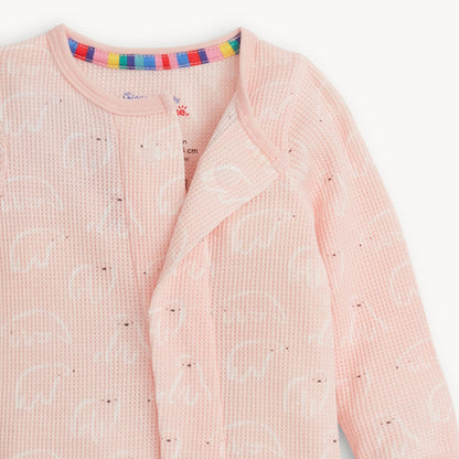 Pink Polaris Waffle Footie Magnetic Me Lil Tulips