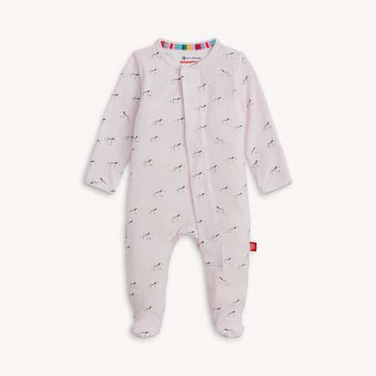 Pink Savannah Plains Modal Footie Magnetic Me Lil Tulips