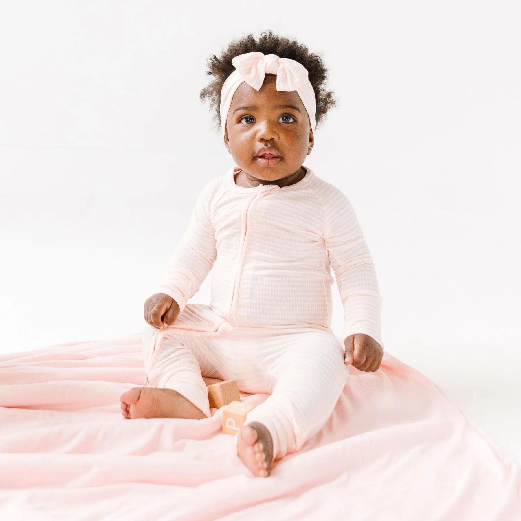 Pink Small Stripe Ribbed Zip Romper Brave Little Ones Lil Tulips