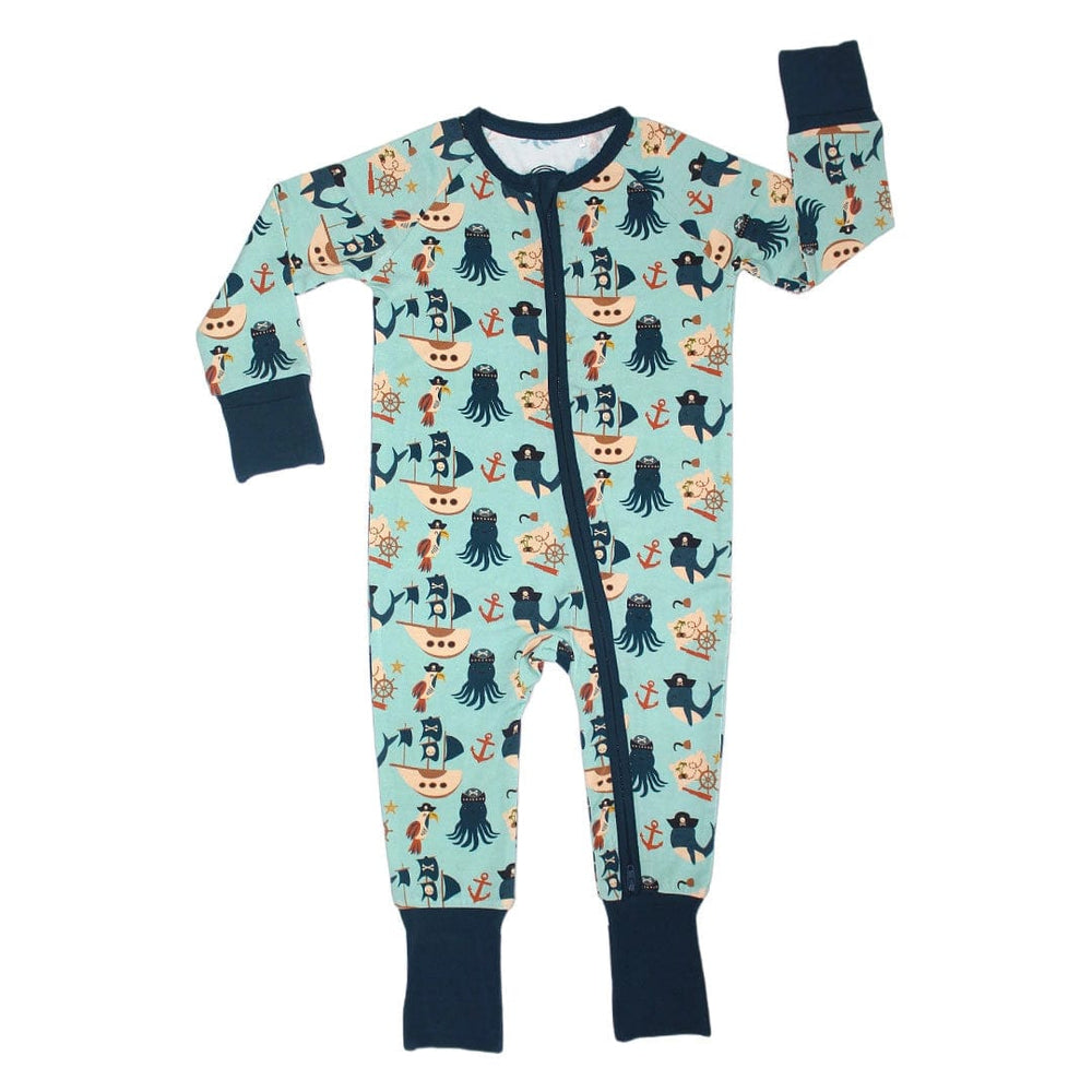Pirate's Life Bamboo Baby Pajamas - Convertible Emerson and Friends Baby & Toddler Clothing Lil Tulips