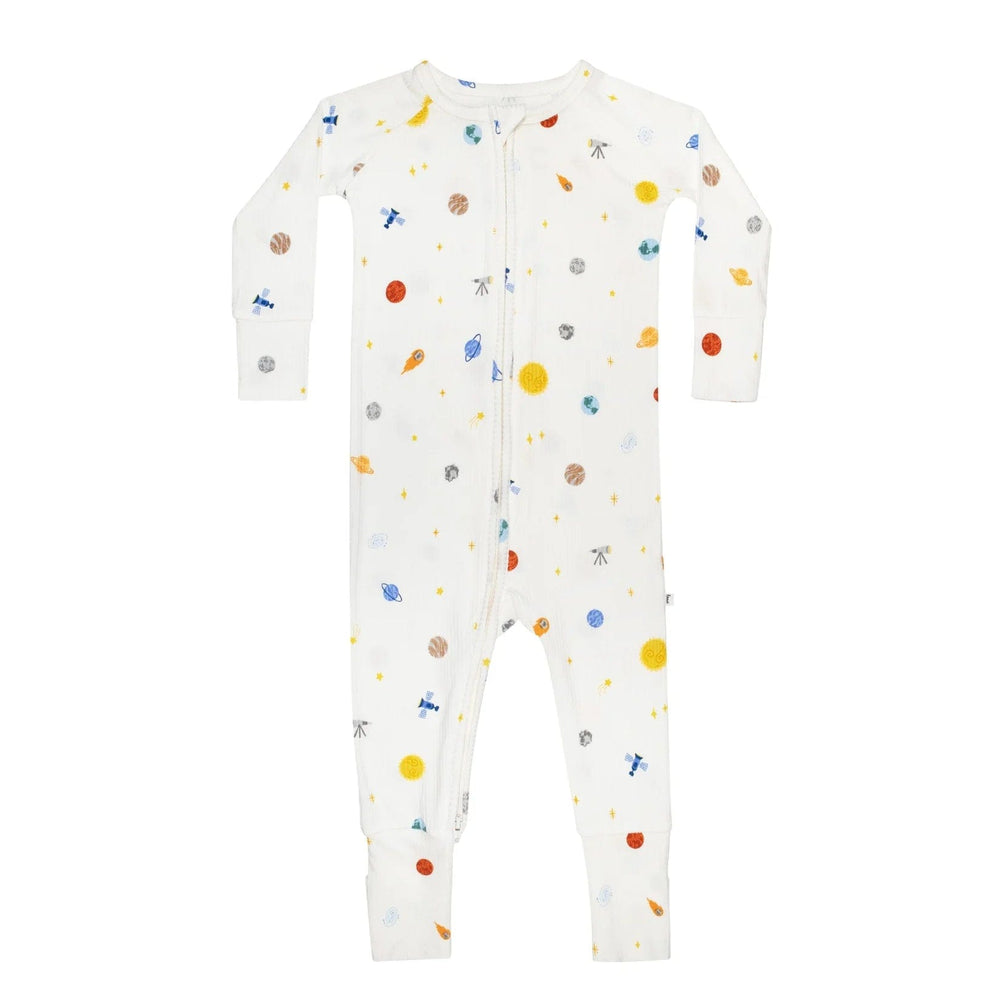 Planets Small Ribbed Zip Romper Brave Little Ones Lil Tulips
