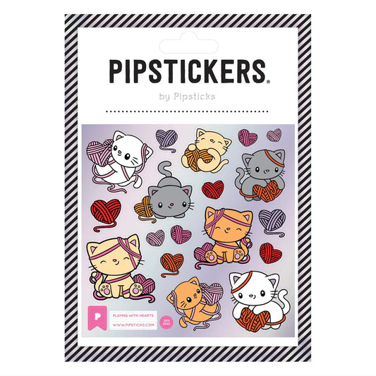 Playing with Hearts Stickers Pipsticks Lil Tulips