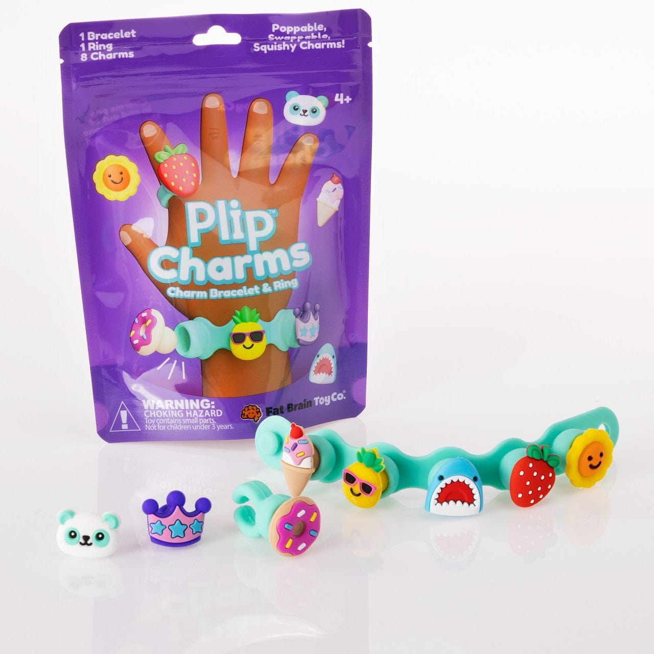 Plip Charms Teal Fat Brain Toys Lil Tulips