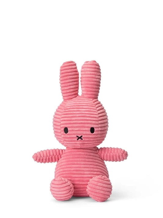 Plush Corduroy Miffy Sitting - Bubblegum Pink - 9" Bon Ton Toys Lil Tulips