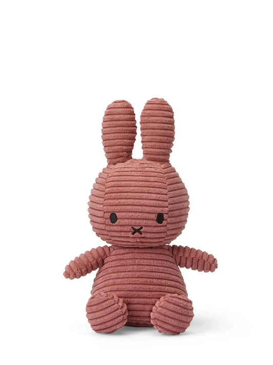 Plush Corduroy Miffy Sitting - Dusty Rose - 9" Bon Ton Toys Lil Tulips