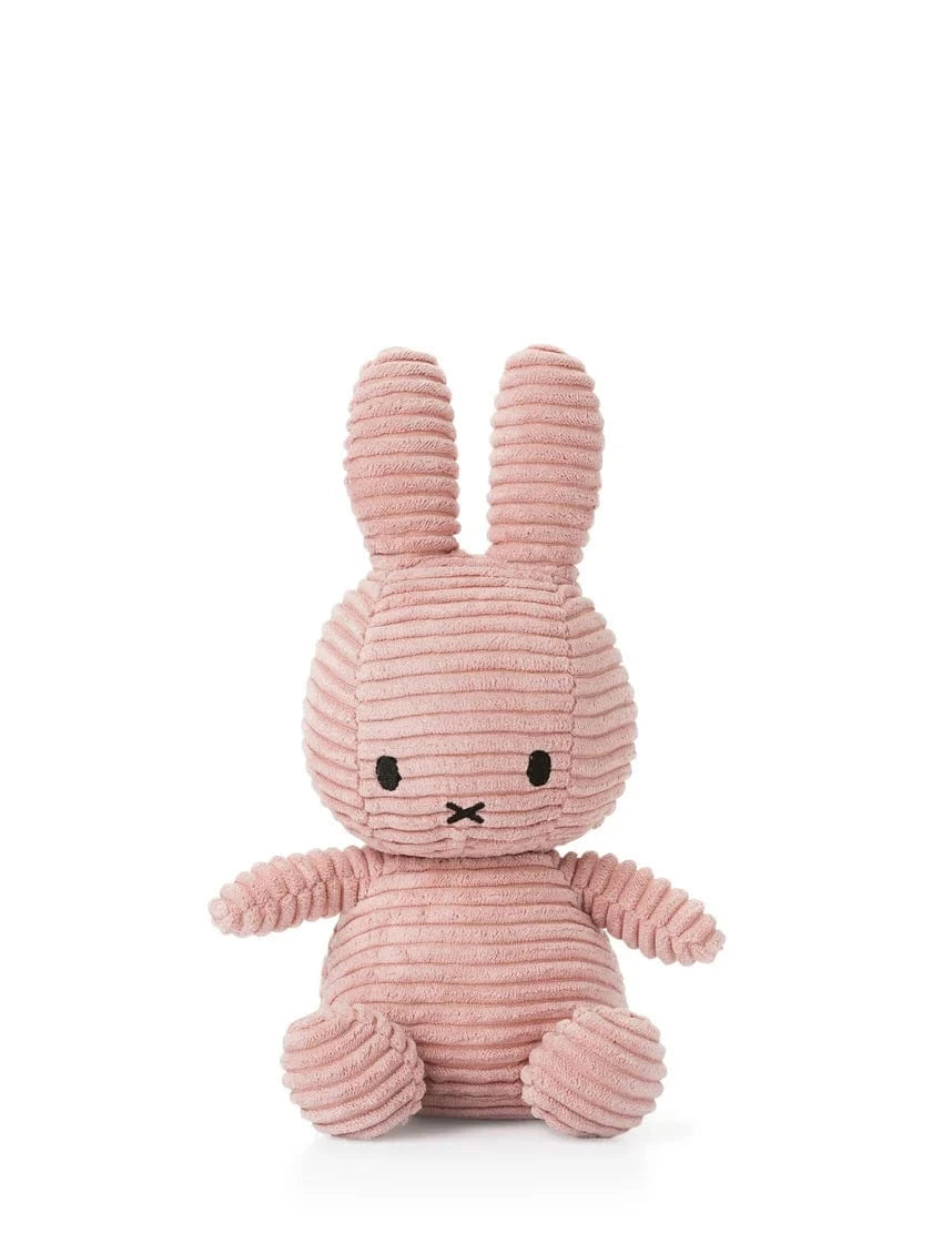 Plush Corduroy Miffy Sitting - Pink - 9" Bon Ton Toys Lil Tulips