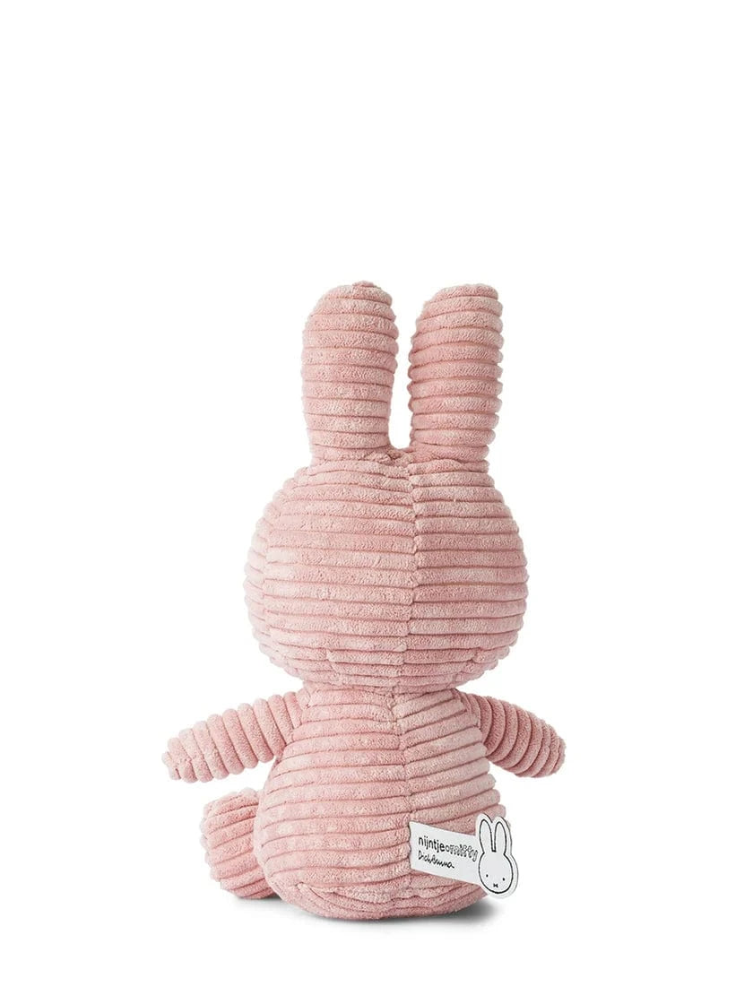Plush Corduroy Miffy Sitting - Pink - 9" Bon Ton Toys Lil Tulips