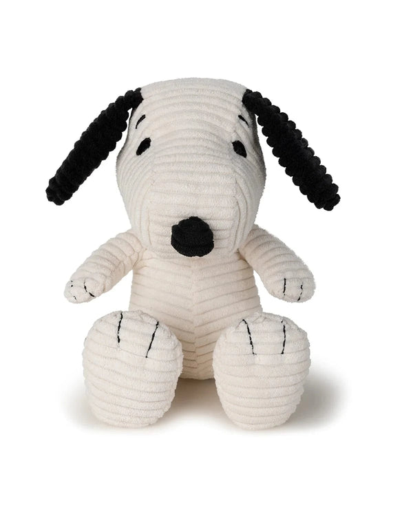 Plush Peanuts Snoopy ECO Corduroy Cream 7.5" Bon Ton Toys Lil Tulips