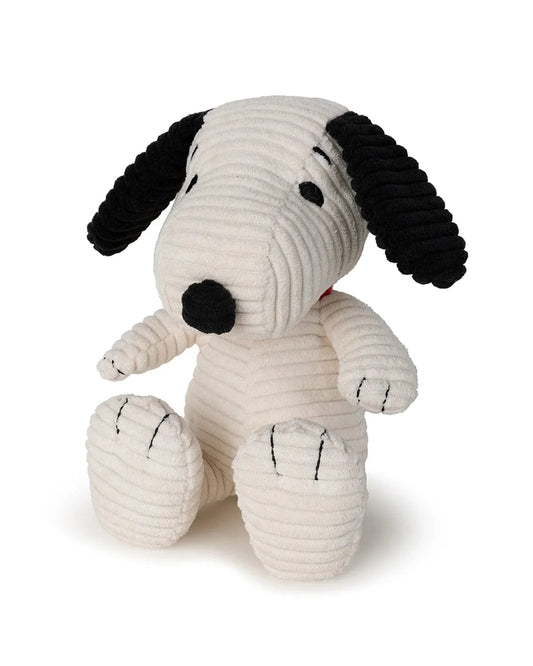 Plush Peanuts Snoopy ECO Corduroy Cream 7.5" Bon Ton Toys Lil Tulips