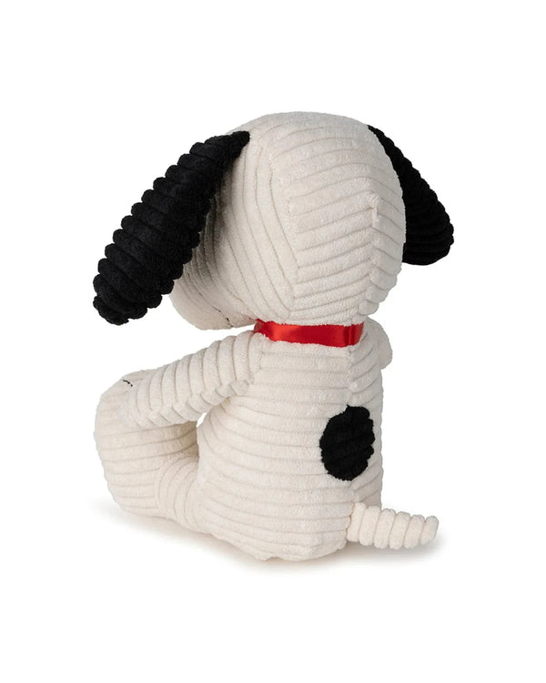 Plush Peanuts Snoopy ECO Corduroy Cream 7.5" Bon Ton Toys Lil Tulips