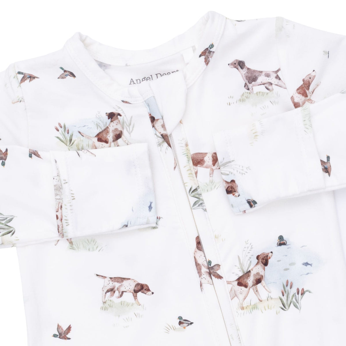 Pointer Pups and Duck Buddies - 2 Way Zipper Footie Angel Dear Lil Tulips