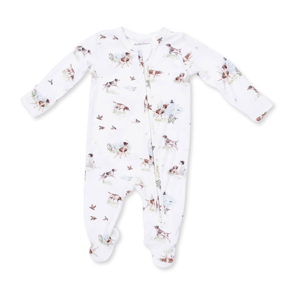 Pointer Pups and Duck Buddies - 2 Way Zipper Footie Angel Dear Lil Tulips