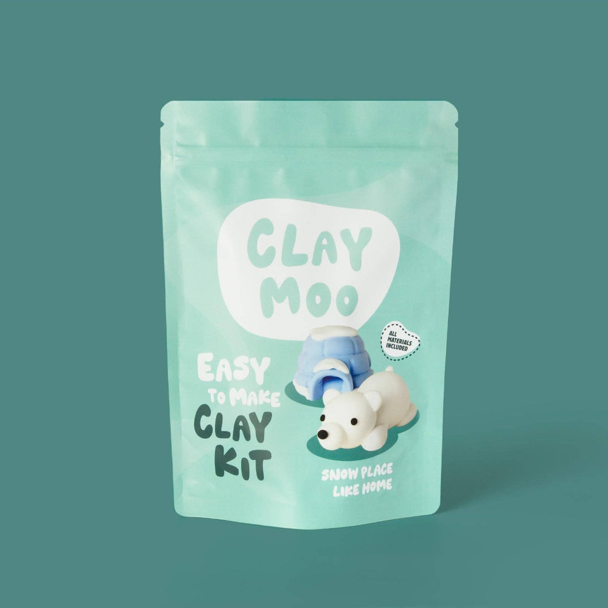 Polar Bear Clay Crafting Kit Default Claymoo Lil Tulips