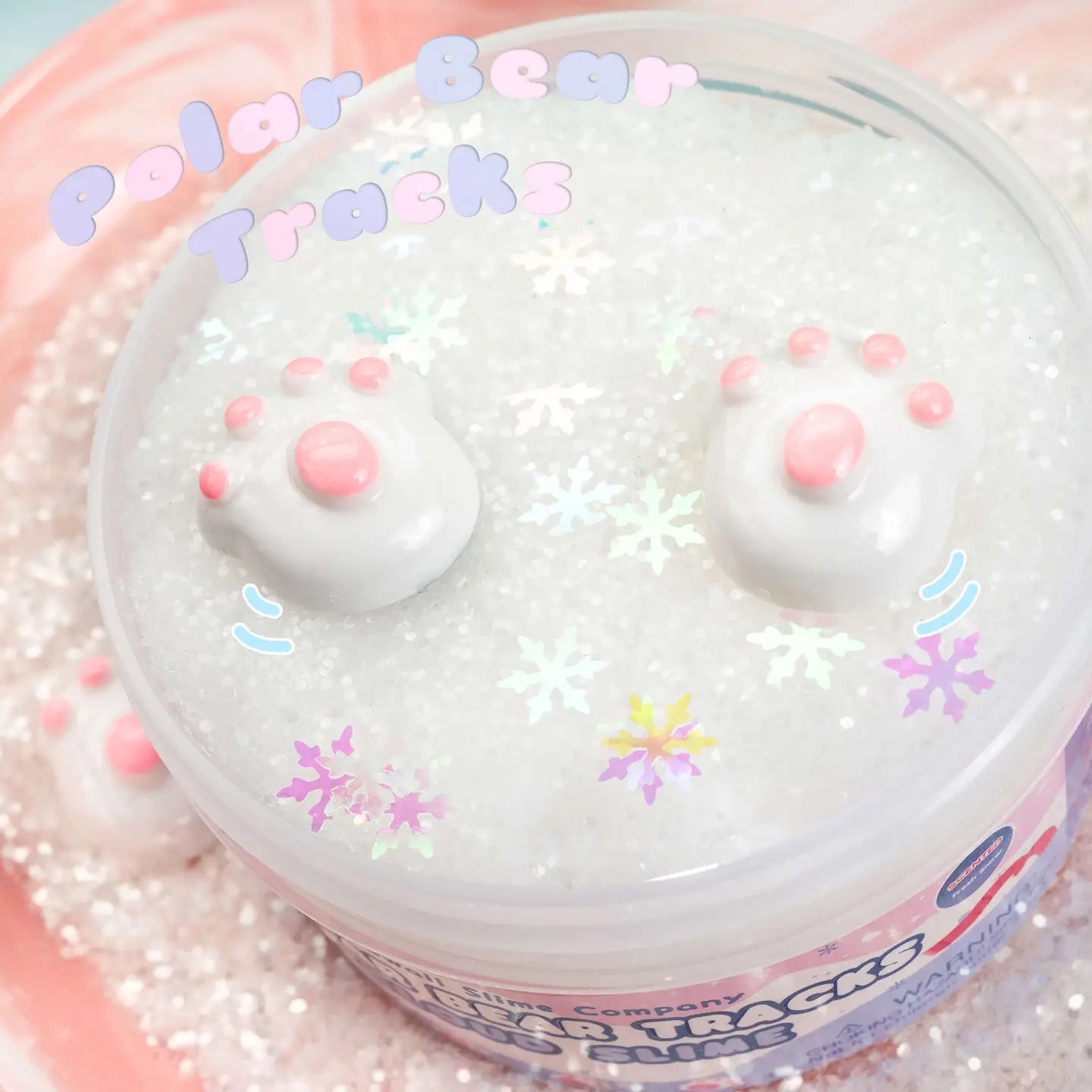 Polar Bear Tracks Cloud Slime Kawaii Slime Company Lil Tulips