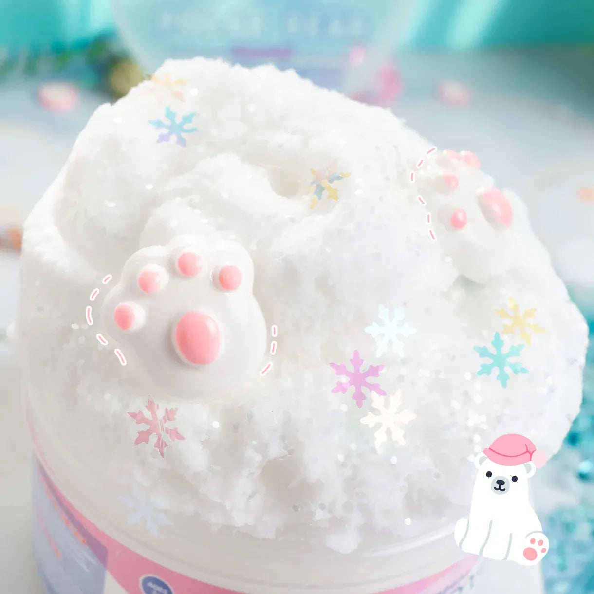 Polar Bear Tracks Cloud Slime Kawaii Slime Company Lil Tulips