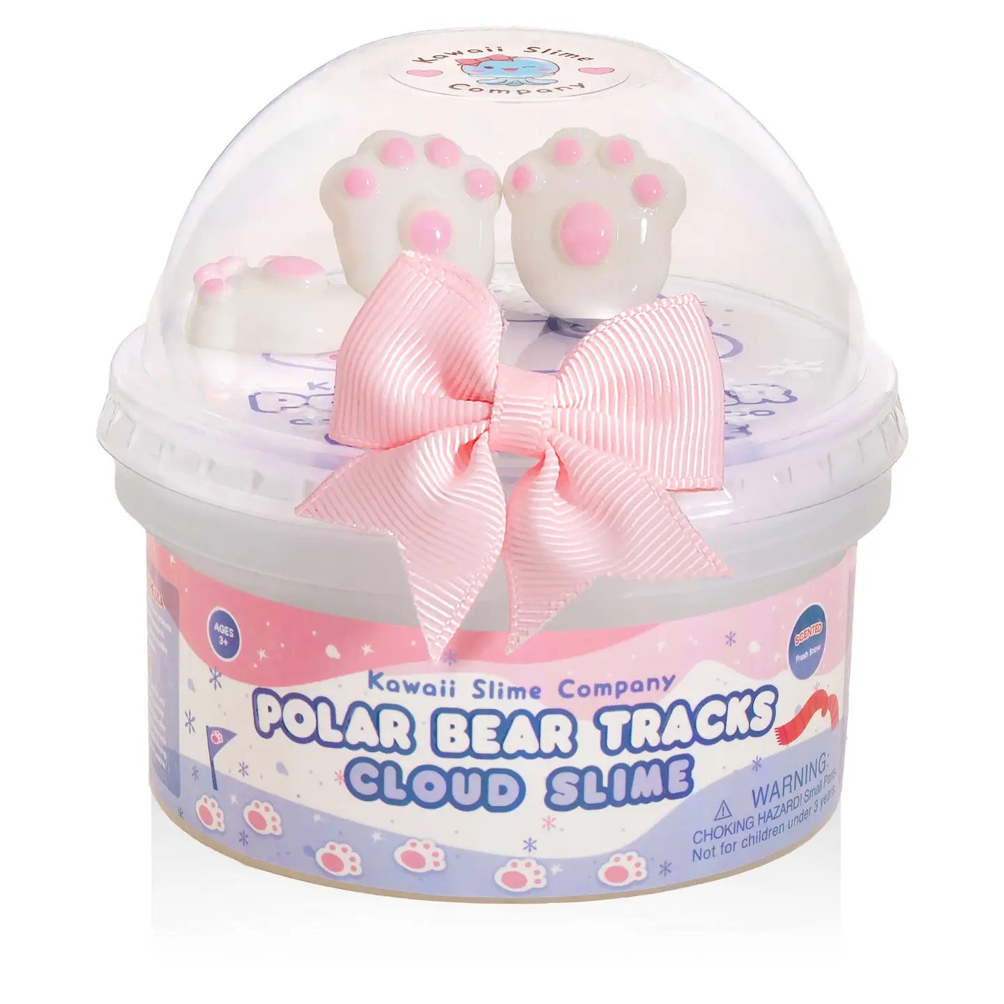 Polar Bear Tracks Cloud Slime Kawaii Slime Company Lil Tulips