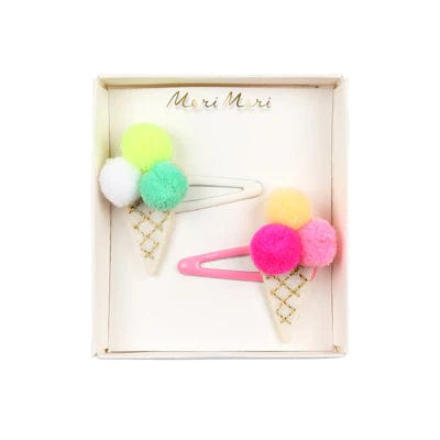 Pompom Ice Cream Hair Clips Meri Meri buble Lil Tulips
