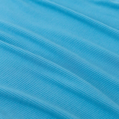 Poolside Blue Small Ribbed Zip Romper Brave Little Ones Lil Tulips