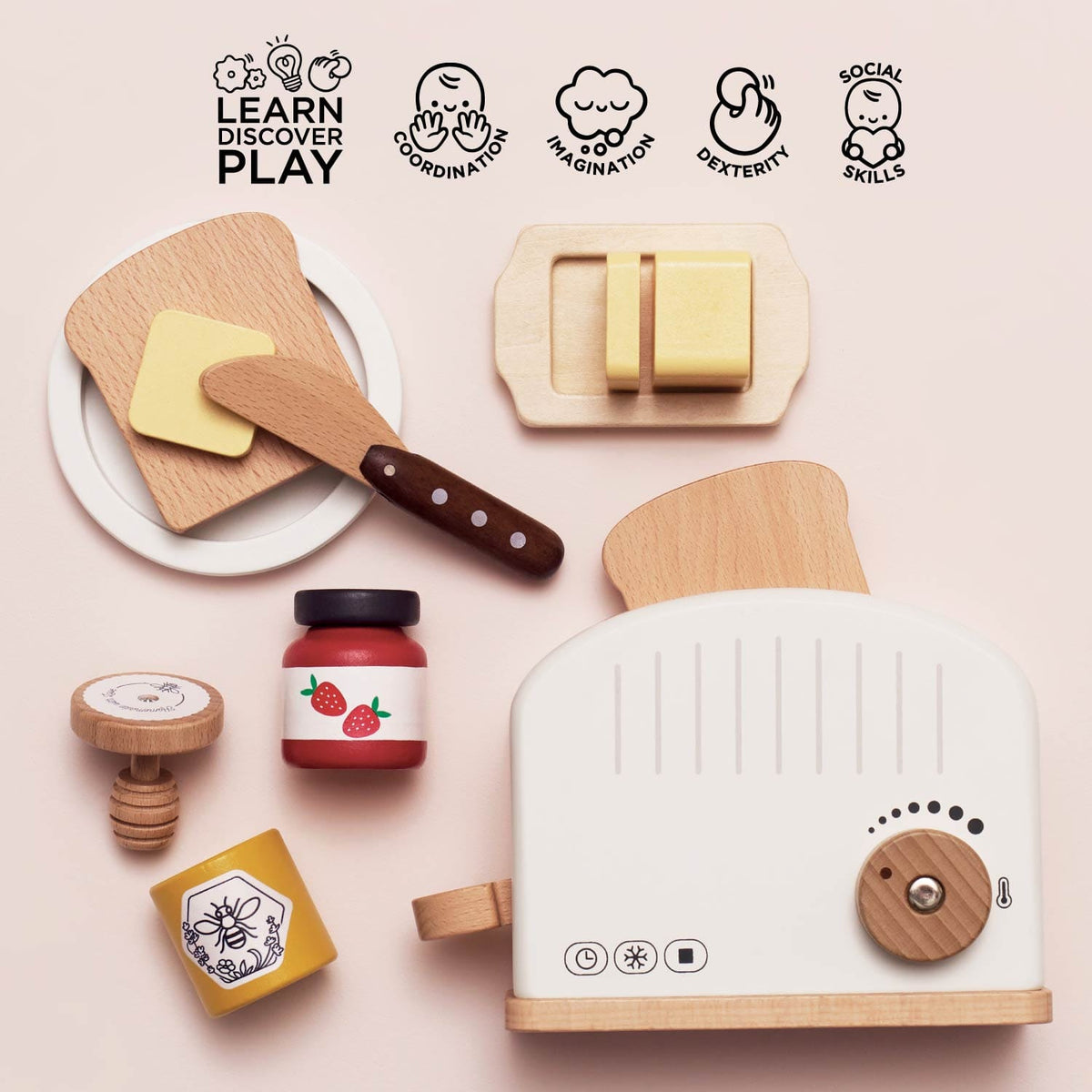 Pop-up Toaster & Breakfast Set Le Toy Van Lil Tulips