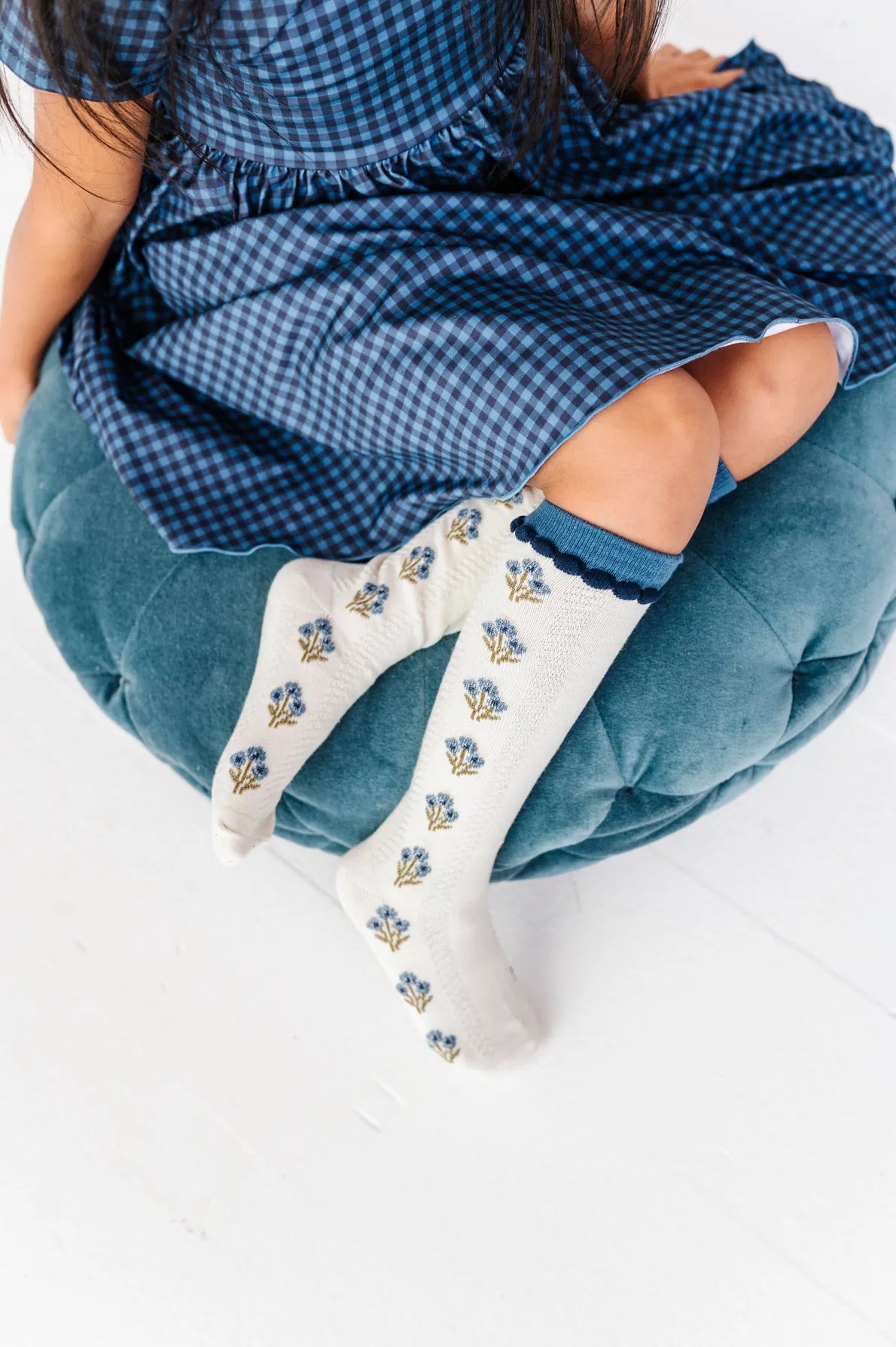 Posie Knee Socks - Bluejay Little Stocking Company Lil Tulips