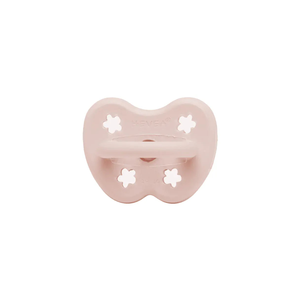 Powder Pink Pacifier Newborn 0+ Months Single Pack - Orthodontic - Single-Pack Hevea Lil Tulips