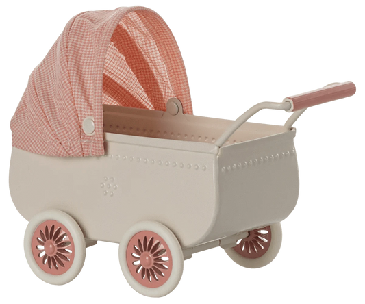 Pram, Mouse - Coral Maileg Lil Tulips