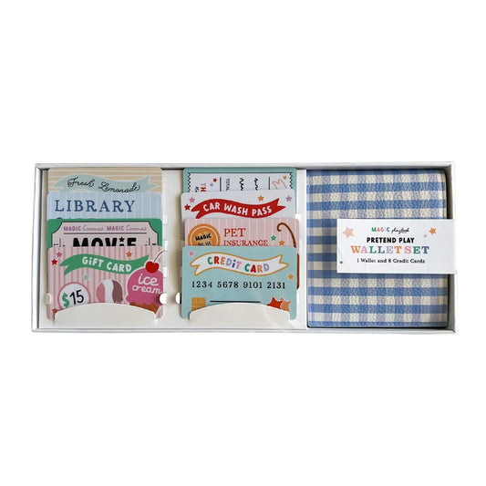 Pretend Play Wallet + Credit Card Set Magicplaybook Lil Tulips