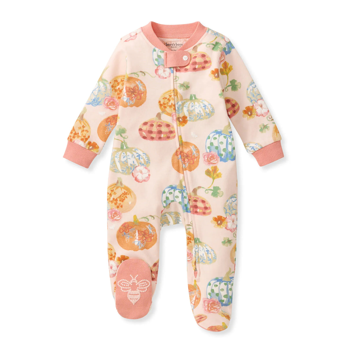 Prettiest Pumpkins Organic Cotton Sleep & Play Footed Burt's Bees Baby Lil Tulips