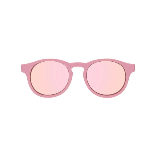 Pretty in Pink Polarized Keyhole Sunglasses with Mirrored Lens Babiators Lil Tulips