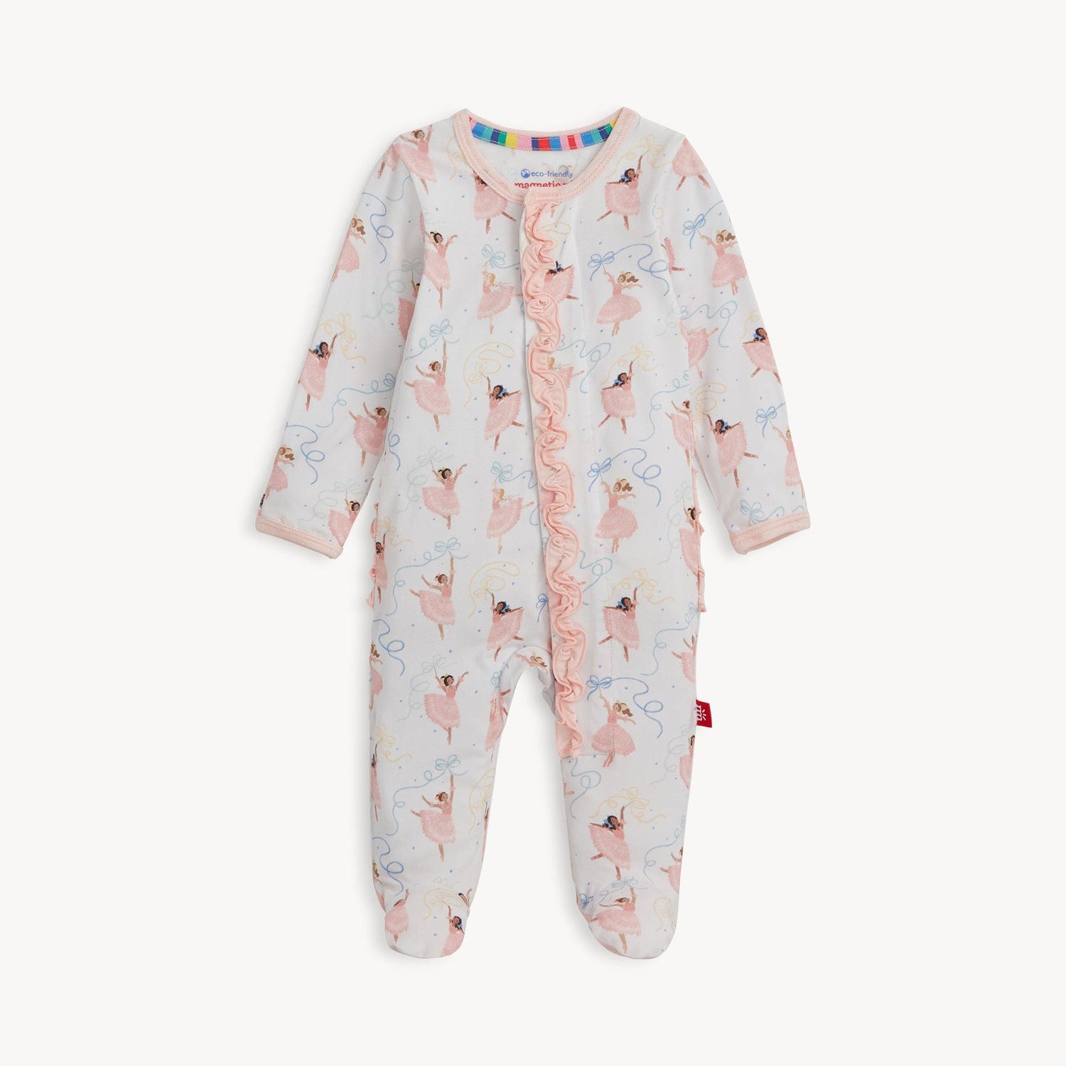 Pretty Plies Modal Footie W/ Ruffles Magnetic Me Lil Tulips