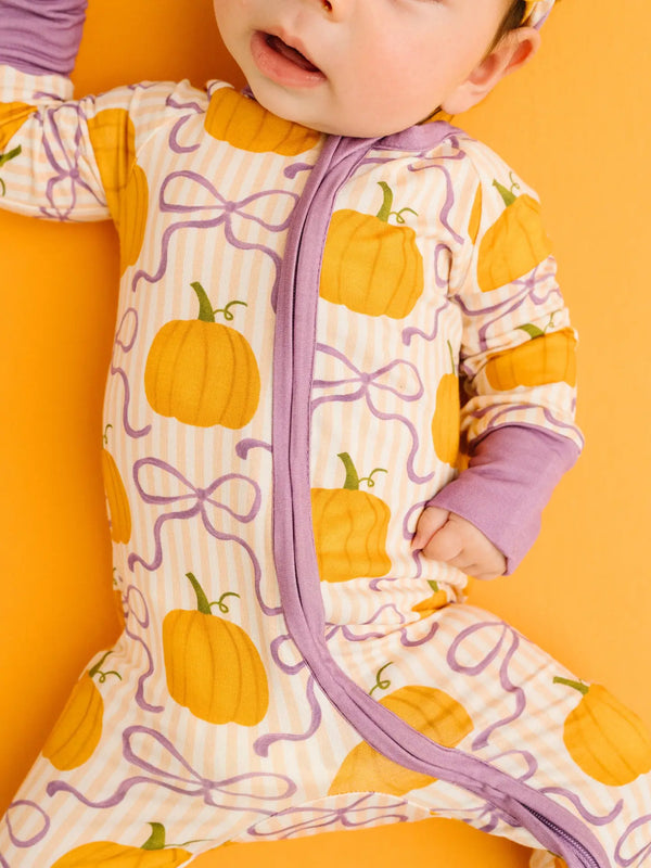 Pumpkin & Bows Bamboo Sleeper Little One Shop Lil Tulips