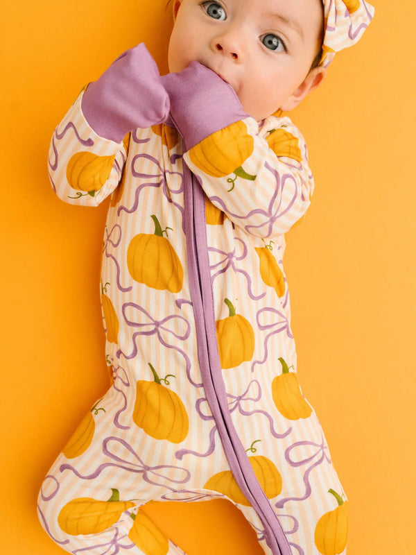 Pumpkin & Bows Bamboo Sleeper Little One Shop Lil Tulips